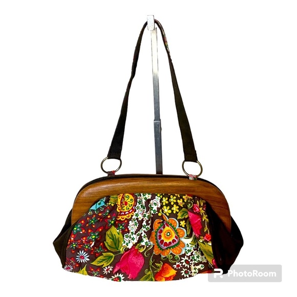 Binny Boho Floral Fabric Shoulder Bag - Picture 1 of 12